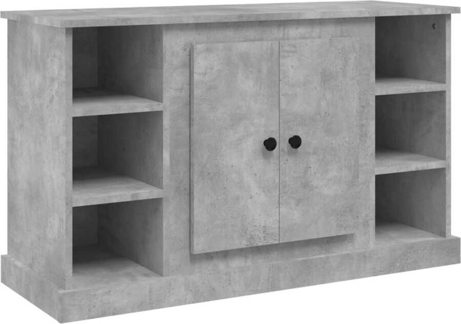 VidaXL -Dressoir-100x35 5x60-cm-bewerkt-hout-betongrijs