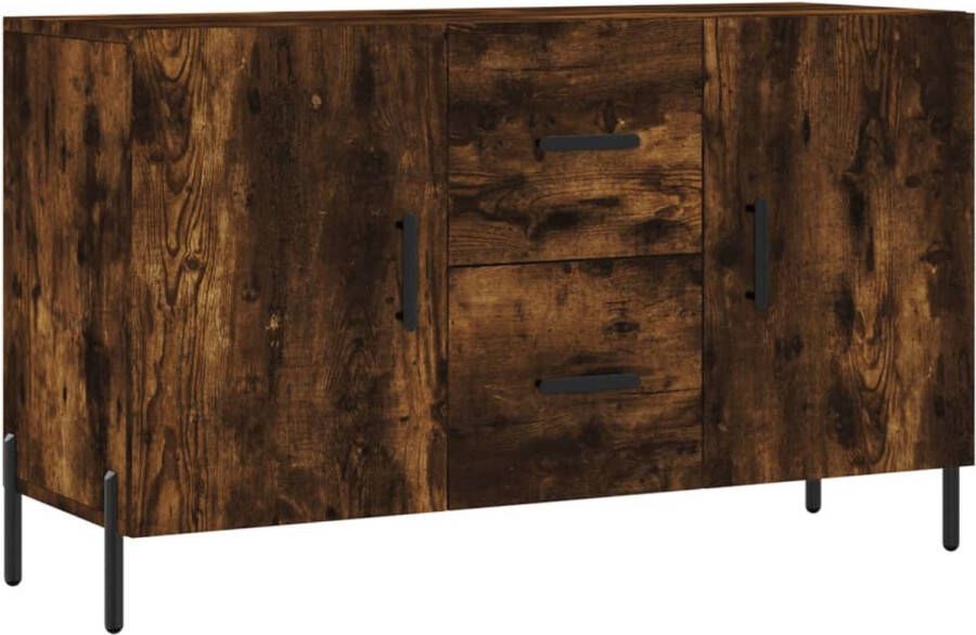 VidaXL -Dressoir-100x36x60-cm-bewerkt-hout-gerookt-eikenkleurig