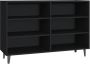 VidaXL Dressoir 103 5x35x70 cm bewerkt hout zwart - Thumbnail 1