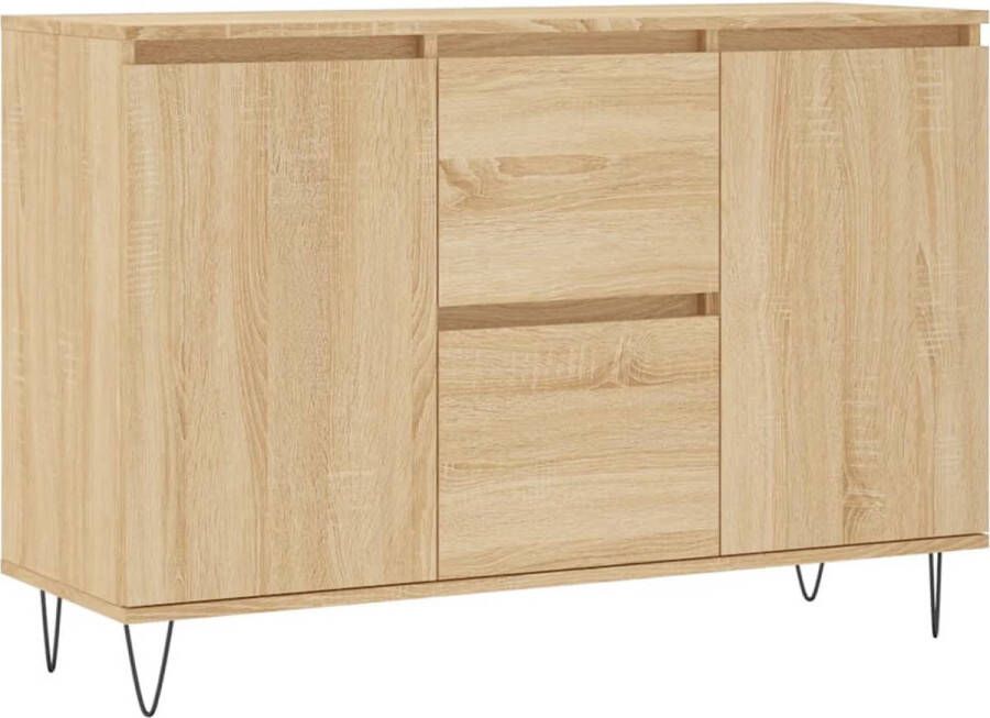 VidaXL -Dressoir-104x35x70-cm-bewerkt-hout-sonoma-eikenkleurig