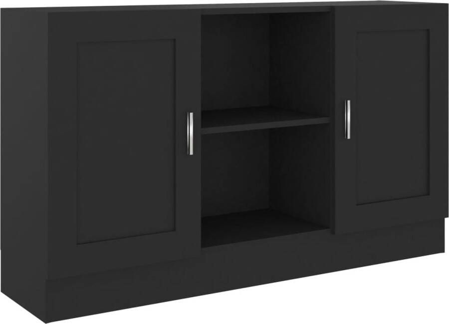 VidaXL Dressoir 120x30 5x70 cm bewerkt hout zwart