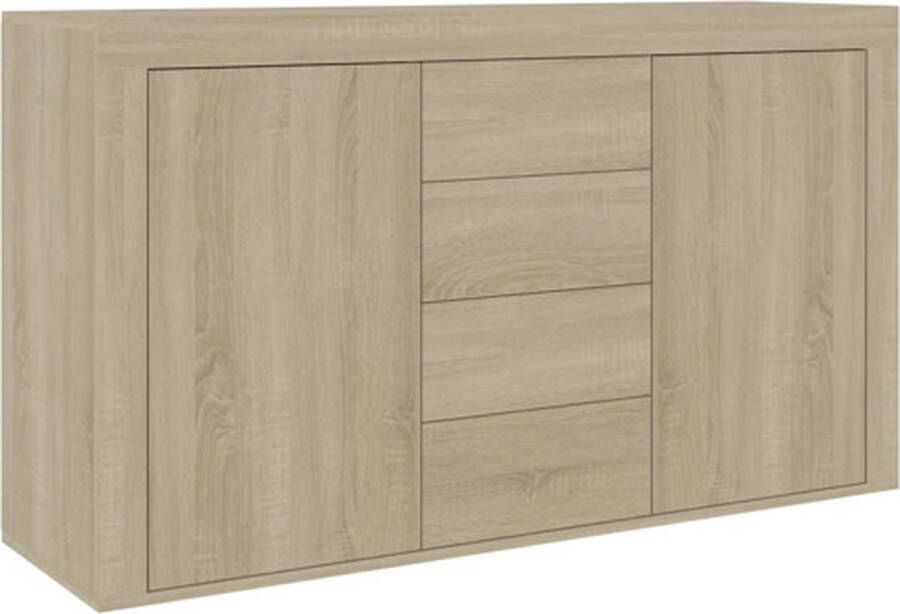 VidaXL Dressoir 120x36x69 cm bewerkt hout sonoma eikenkleurig