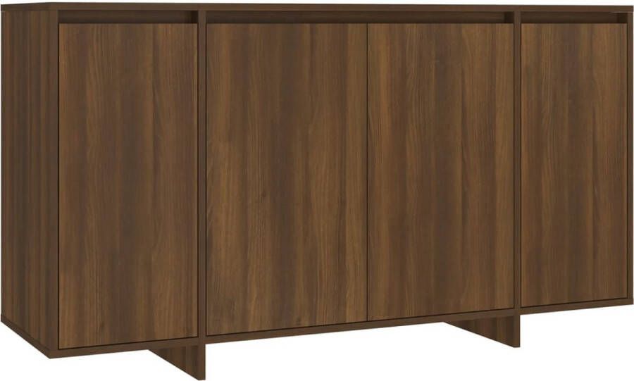 VidaXL Dressoir 135x41x75 cm bewerkt hout bruin eikenkleur