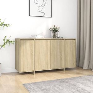 VidaXL Dressoir 135x41x75 cm spaanplaat sonoma eikenkleurig