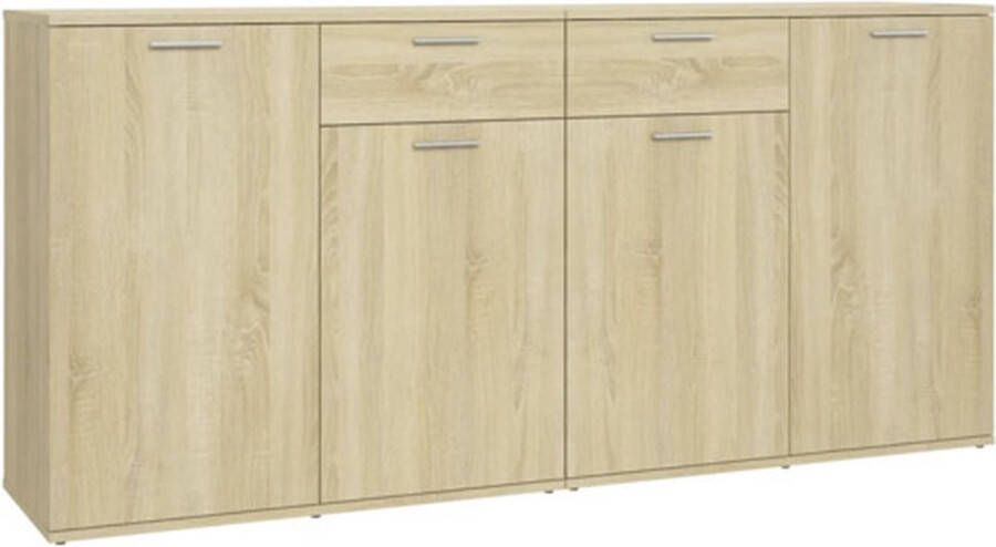 VidaXL Dressoir 160x36x75 cm bewerkt hout sonoma eikenkleurig