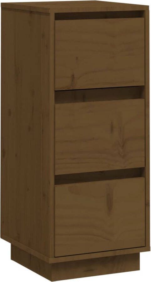 VidaXL -Dressoir-32x34x75-cm-massief-grenenhout-honingbruin