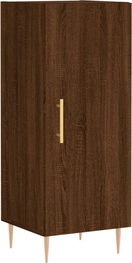 VidaXL -Dressoir-34 5x34x90-cm-bewerkt-hout-bruineikenkleurig