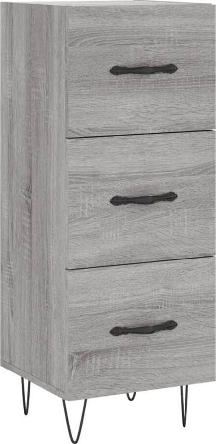 VidaXL -Dressoir-34 5x34x90-cm-bewerkt-hout-grijs-sonoma-eikenkleurig