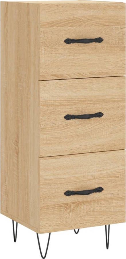 VidaXL -Dressoir-34 5x34x90-cm-bewerkt-hout-sonoma-eiken