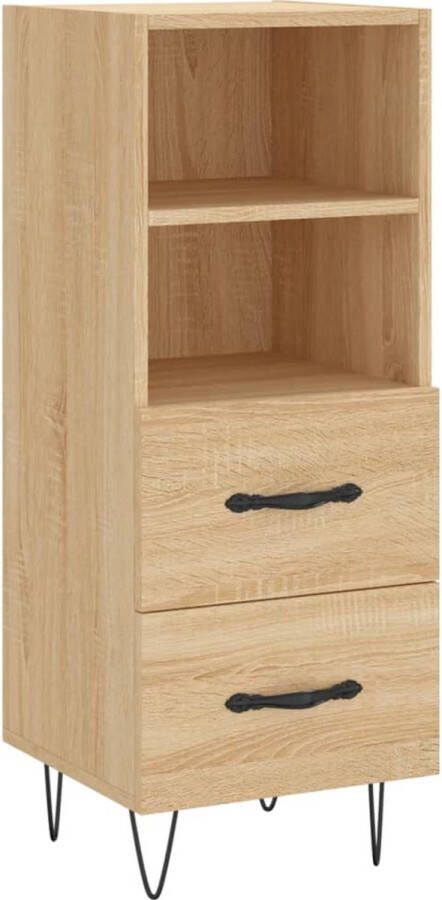 VidaXL -Dressoir-34 5x34x90-cm-bewerkt-hout-sonoma-eiken