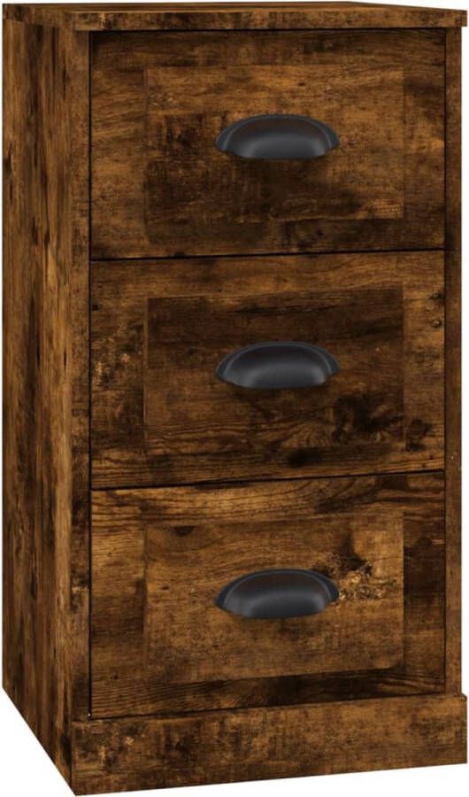 VidaXL -Dressoir-36x35 5x67 5-cm-bewerkt-hout-gerookt-eikenkleurig