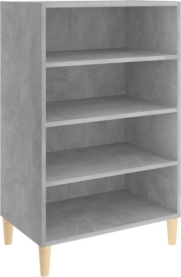 VidaXL Dressoir 57x35x90 cm bewerkt hout betongrijs