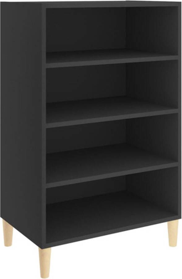 VidaXL Dressoir 57x35x90 cm bewerkt hout grijs