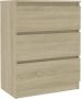 VidaXL -Dressoir-60x35x76-cm-bewerkt-hout-sonoma-eikenkleurig - Thumbnail 1