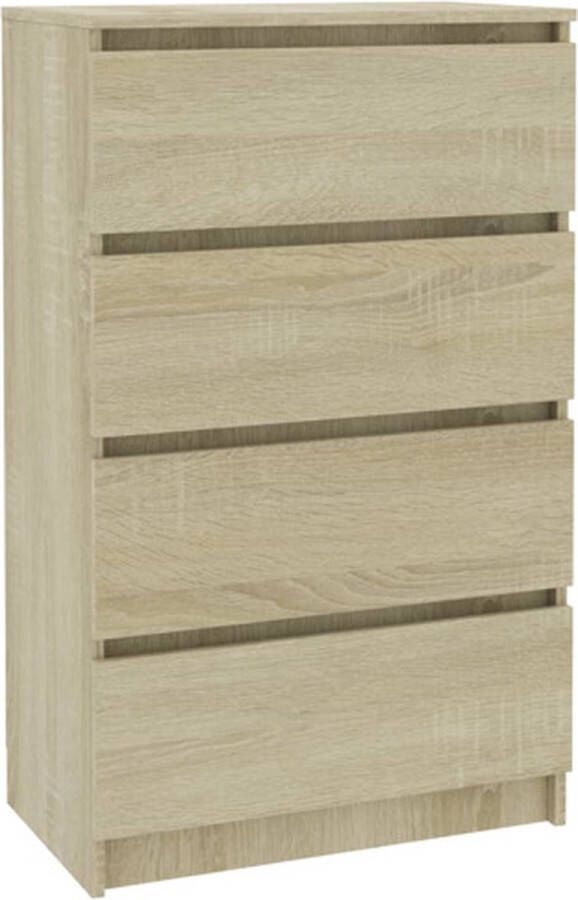 VidaXL Dressoir 60x35x98 5 cm spaanplaat sonoma eikenkleurig VDXL_800534