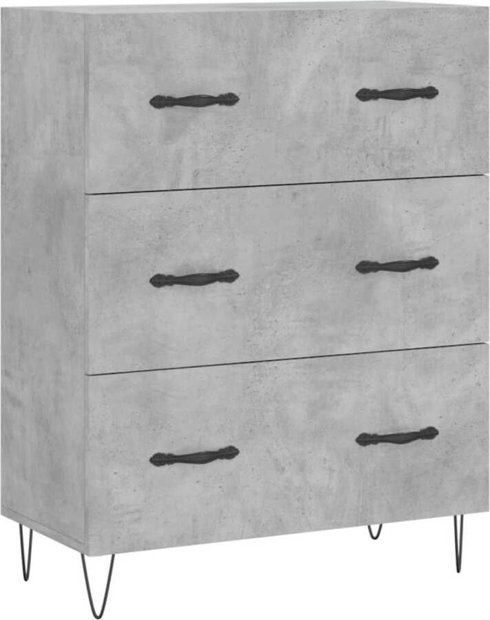 VidaXL -Dressoir-69 5x34x90-cm-bewerkt-hout-betongrijs