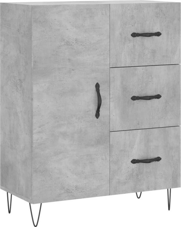 VidaXL -Dressoir-69 5x34x90-cm-bewerkt-hout-betongrijs