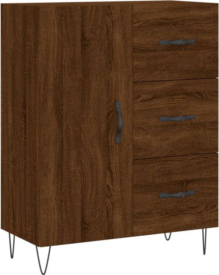 VidaXL -Dressoir-69 5x34x90-cm-bewerkt-hout-bruineikenkleurig