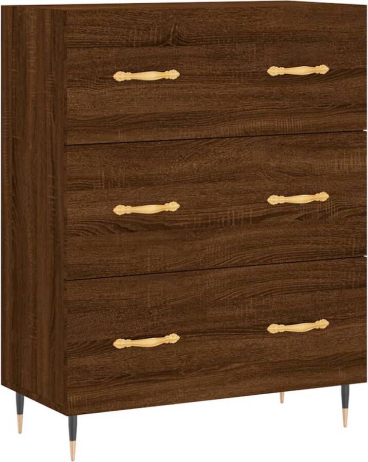 VidaXL -Dressoir-69 5x34x90-cm-bewerkt-hout-bruineikenkleurig