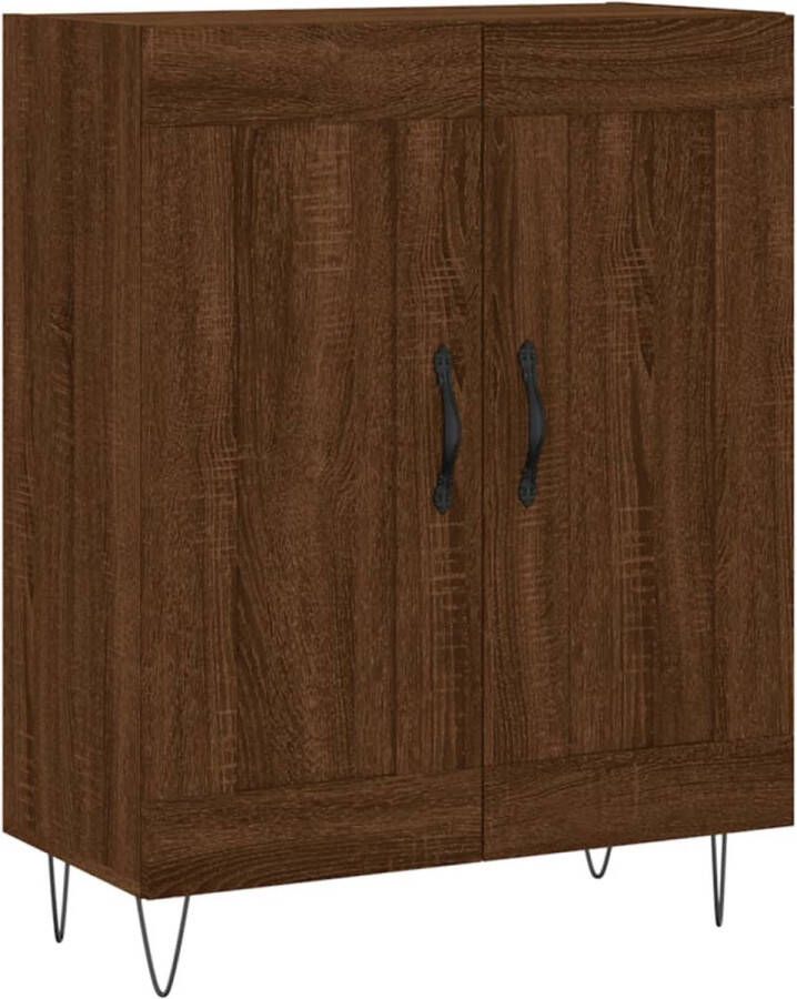 VidaXL -Dressoir-69 5x34x90-cm-bewerkt-hout-bruineikenkleurig