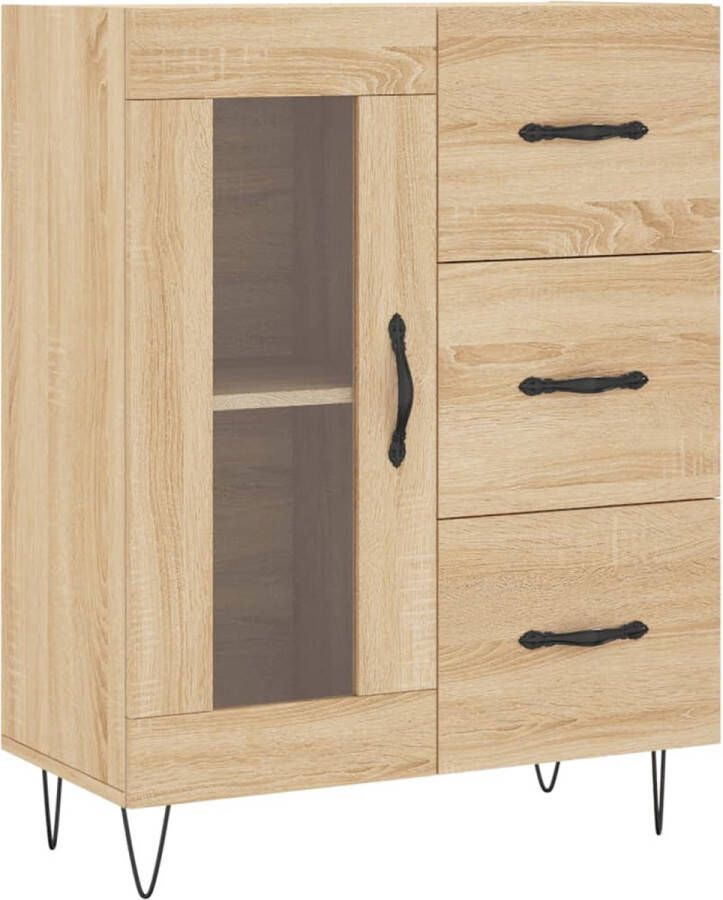 VidaXL -Dressoir-69 5x34x90-cm-bewerkt-hout-sonoma-eikenkleurig