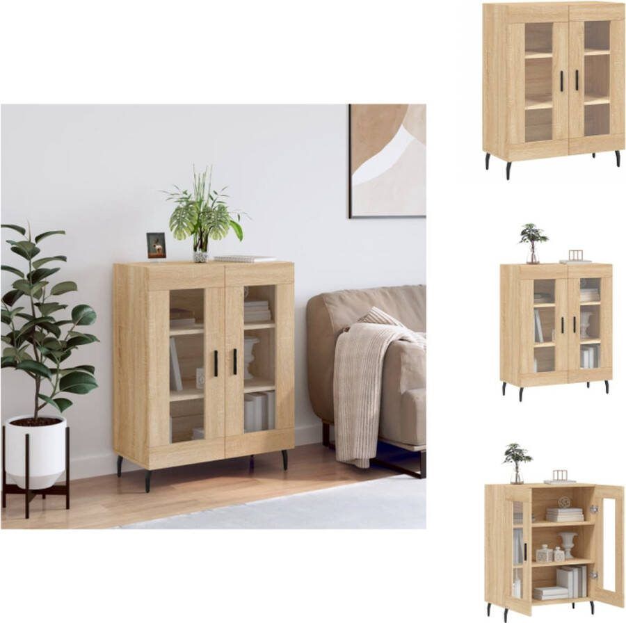 VidaXL Dressoir 69.5 x 34 x 90 cm Sonoma eiken Keukenkast