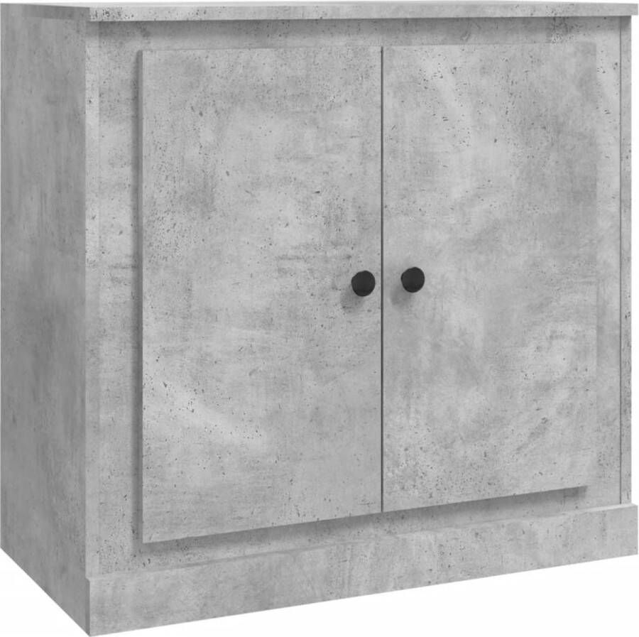VidaXL -Dressoir-70x35 5x67 5-cm-bewerkt-hout-betongrijs