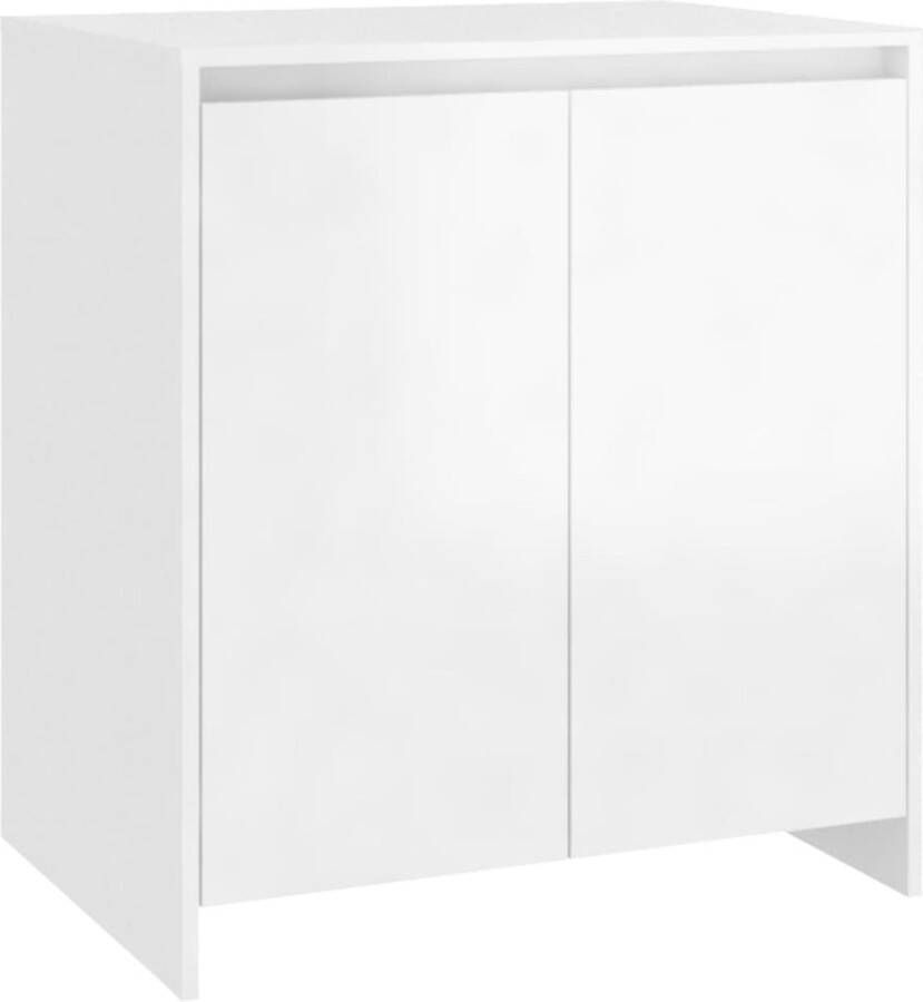 VidaXL -Dressoir-70x41x75-cm-bewerkt-hout-hoogglans-wit