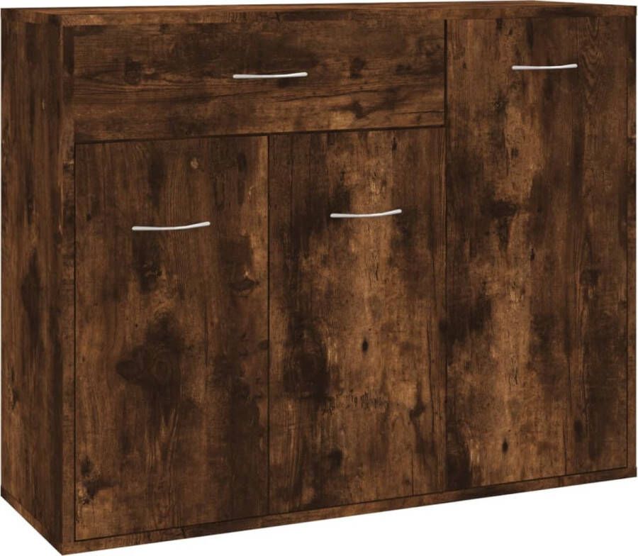 VidaXL -Dressoir-88x30x70-cm-bewerkt-hout-gerookt-eikenkleurig