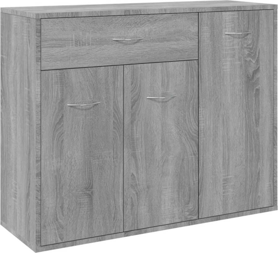 VidaXL -Dressoir-88x30x70-cm-bewerkt-hout-grijs-sonoma-eikenkleurig