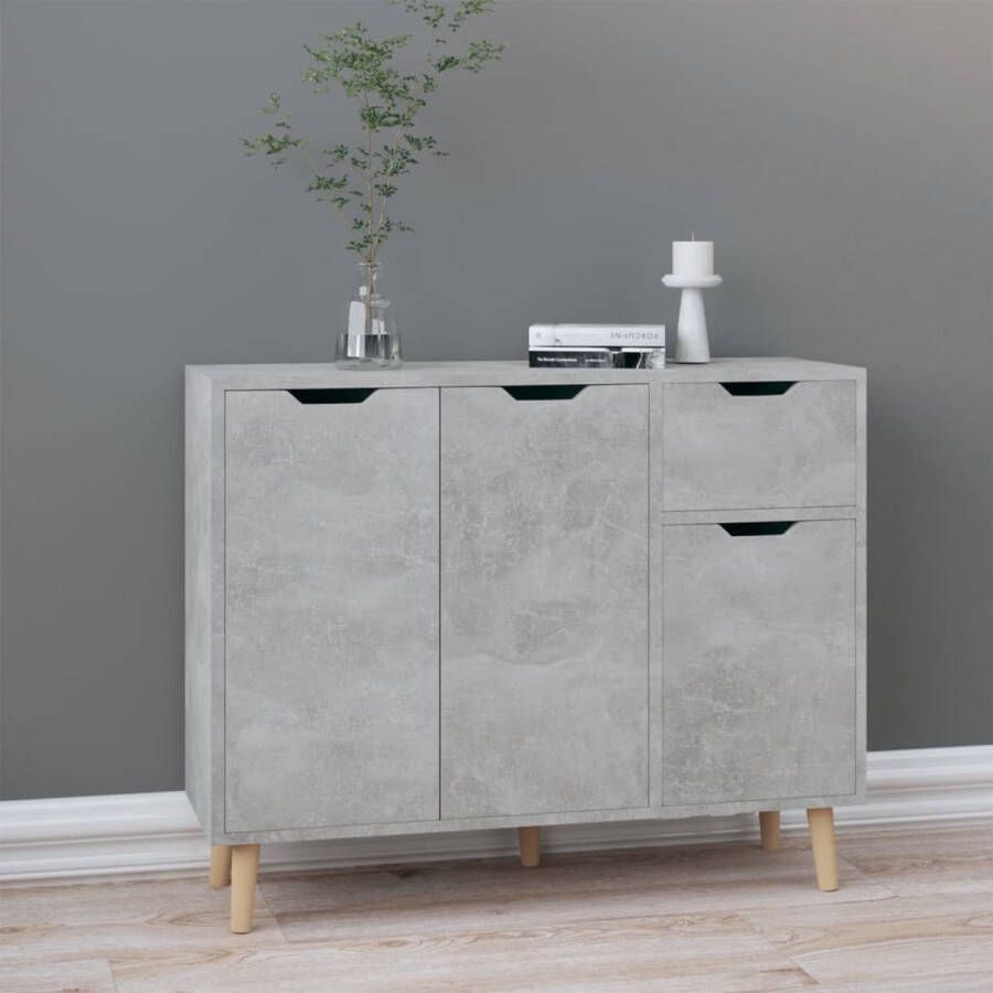 VidaXL -Dressoir-90x30x72-cm-bewerkt-hout-betongrijs