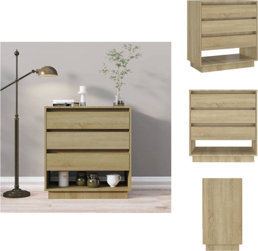 VidaXL Dressoir Bijzetkast 70 x 41 x 75 cm sonoma eiken Keukenkast