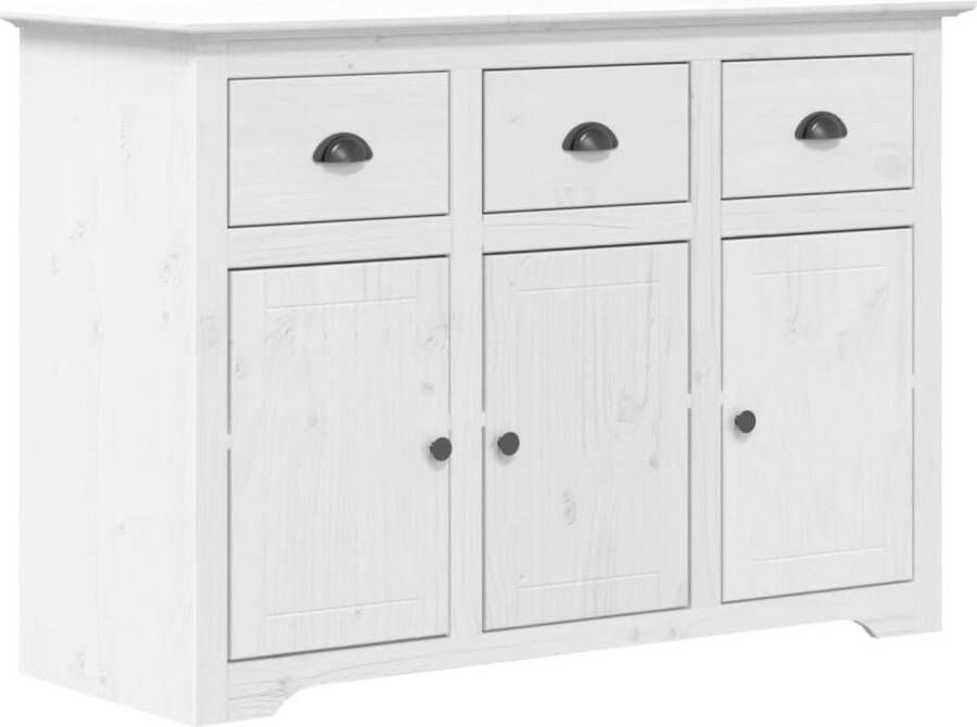 VidaXL -Dressoir-BODO-115x43x79 5-cm-massief-grenenhout-wit