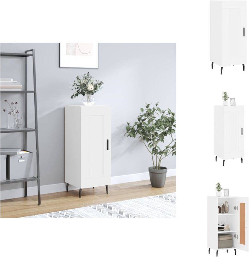 VidaXL Dressoir Kast 34.5x34x90 cm Wit Keukenkast