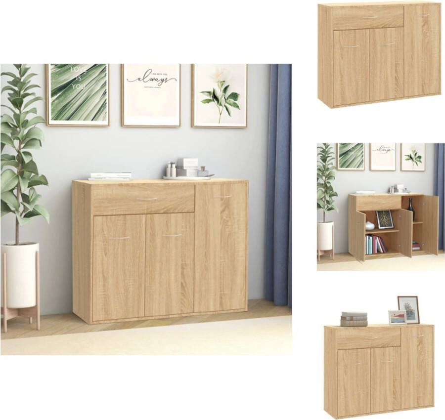 VidaXL Dressoir Kast 88 x 30 x 70 cm Sonoma Eiken Keukenkast