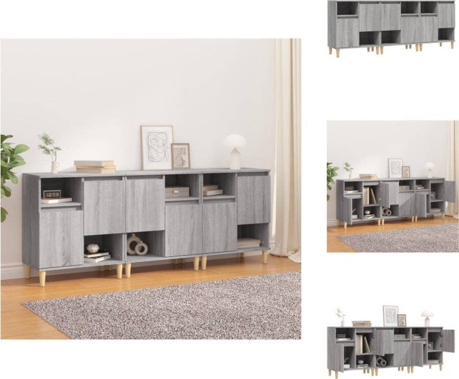 VidaXL Dressoir Sonoma Eiken 60x35x70 cm Voldoende opbergruimte Keukenkast