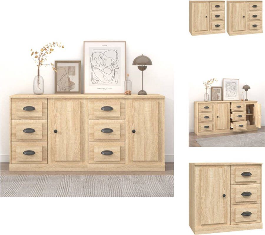 VidaXL Dressoir Sonoma Eiken 70 x 35.5 x 67.5 cm Keukenkast