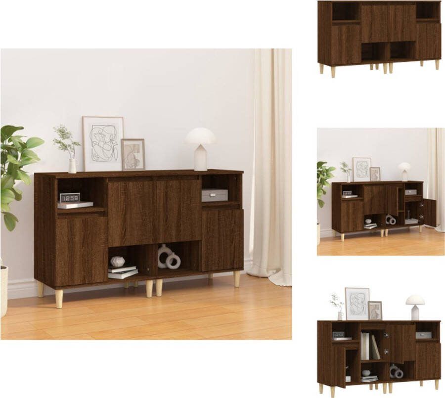 VidaXL Dressoir Trendy Kast 60 x 35 x 70 cm Bruineiken Keukenkast