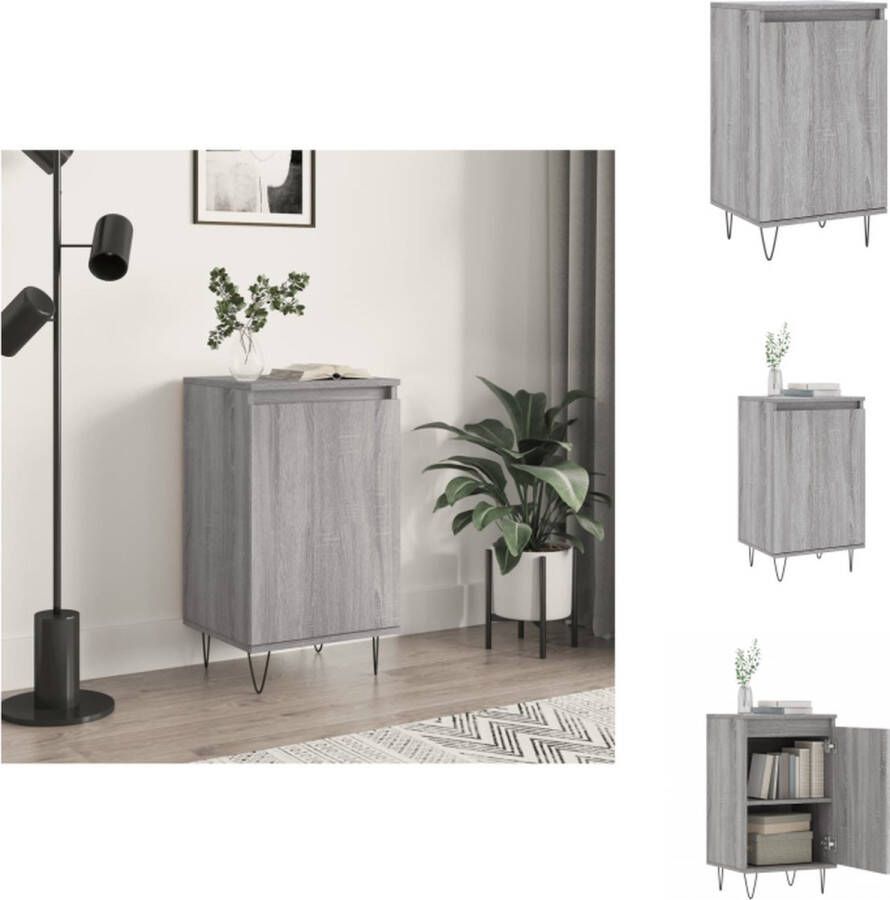 VidaXL Dressoir Trendy Meubelen Afmetingen- 40 x 35 x 70 cm Kleur- Grijs Sonoma Eiken Keukenkast