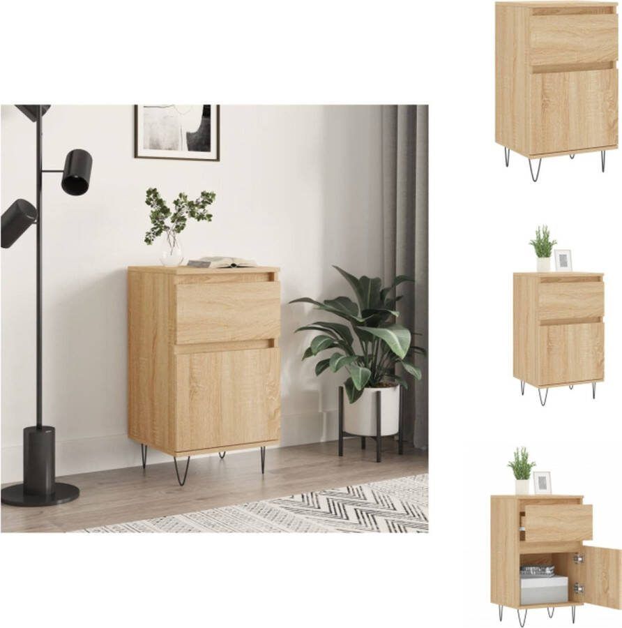 VidaXL Dressoir Urban Opbergkast Sonoma Eiken 40x35x70cm Keukenkast