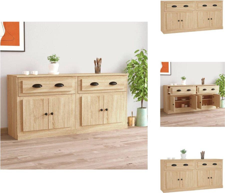 VidaXL Dressoirs Bewerkt Hout 70 x 35.5 x 67.5 cm Sonoma Eiken Keukenkast