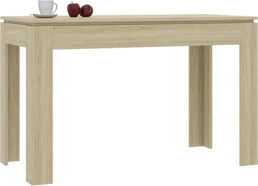 VidaXL Eettafel 120x60x76 cm spaanplaat sonoma eikenkleurig VDXL_800759