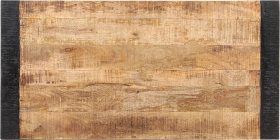 VidaXL Eettafel 120x60x76 cm massief ruw mangohout VDXL_289652