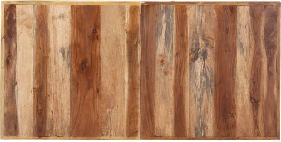 VidaXL Eettafel 140x70x75 cm massief hout met sheesham afwerking VDXL_321546