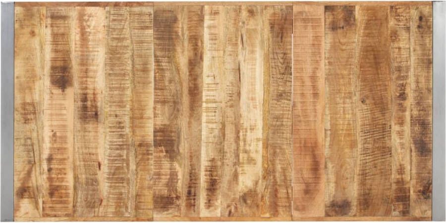 VidaXL Eettafel 160x80x75 cm massief ruw mangohout VDXL_321563