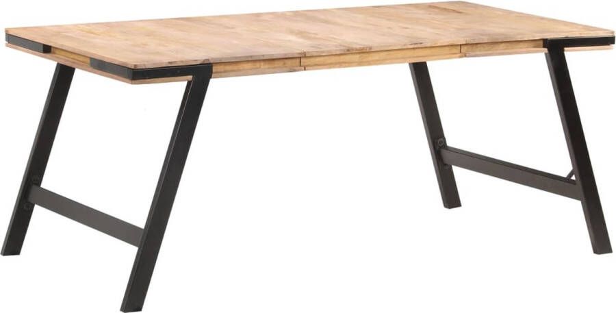 VidaXL Eettafel 180x90x76 cm massief mangohout VDXL_288119