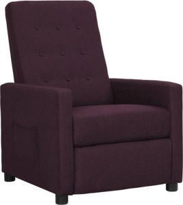 VidaXL Fauteuil Verstelbaar Stof Paars