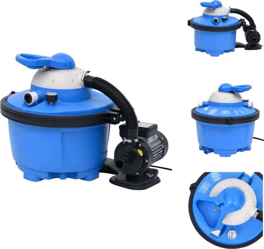 VidaXL Filterpomp 6.000 L u 385 x 620 x 432 mm Kunststof Zwembadfilter
