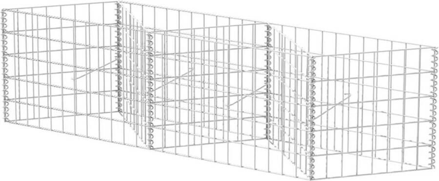 VidaXL -Gabion-mand-120x30x50-cm-gegalvaniseerd-staal
