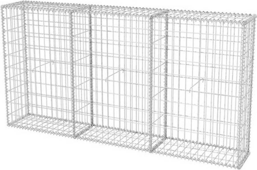 VidaXL -Gabion-mand-200x30x100-cm-gegalvaniseerd-staal